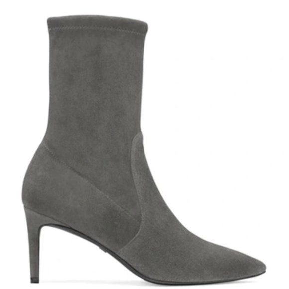 NEW STUART WEITZMAN Wren 75 In Flannel Gray Stretch Suede Size 6 - Picture 1 of 5